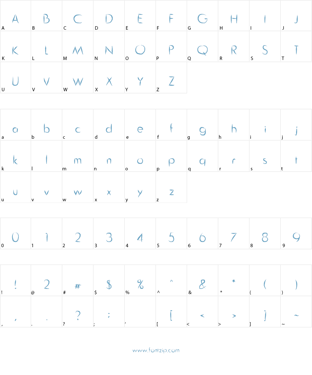 Guitar from Tree Font Character